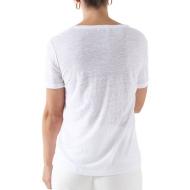 T-shirt Blanc Femme Salsa Linen vue 2