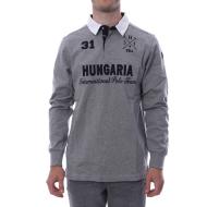 Polo gris homme Hungaria International Polo Team pas cher