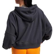 Sweat Noir Femme Adidas Cropped Hoodie vue 2