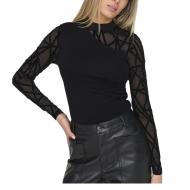 T-Shirt Manches Longues Noir Femme Only Colette pas cher
