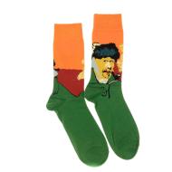 Chaussettes Vert/Orange Mixte Stella Green Autoportrait Van Gogh pas cher