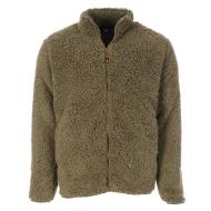 Veste Sherpa Kaki Homme Paname Brothers Full Zip