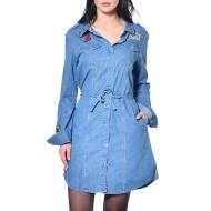Robe en Jean Bleu Femme Von Dutch DING pas cher