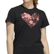 T-shirt Noir Femme Adidas Fun
