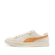 Baskets Ecru/Orange Homme Puma Clyde Og