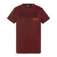 T-shirt Bordeaux Homme Schott Vintage pas cher