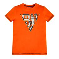 T-shirt Orange Garçon Guess Artistique