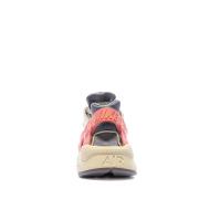 Baskets Blanches/Violettes/Rose Femme Nike Huarache vue 3