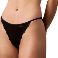 Culotte Noires Femme Calvin Klein Jeans String Bikini pas cher