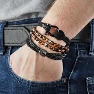Bracelet Noir Homme Geographical Norway 315008 vue 2