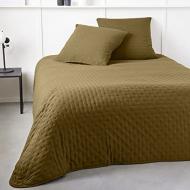 Couvre lit Ocre + 2 Taies D'oreiller Today 240x220cm pas cher