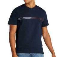 T-Shirt Marine Homme Tommy Hilfiger Slim Entry Graph
