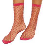 Chaussettes résille Rose Femme Pieces Fishnet pas cher