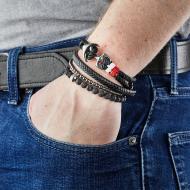Bracelet Noir Homme Geographical Norway 315013 vue 2