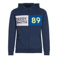 Sweat à capuche Bleu Garçon Teddy Smith Gas pas cher