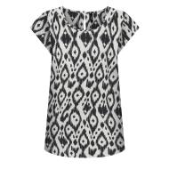 Blouse Blanche/Noir à motifs Femme Only Nova