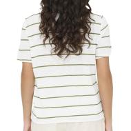 T-Shirt Blanc/Kaki Femme JDY Eve vue 2