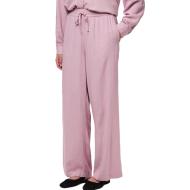 Pantalon fluide Rose Femme Pieces Wide