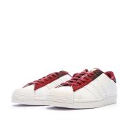 Baskets Adidas Blanches/Rouge Homme Adidas Superstar vue 6