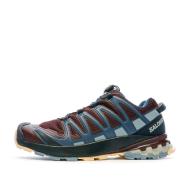 Chaussures de Trail Bordeaux/Bleu Femme Salomon Xa Pro 3d V8 W pas cher