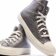Baskets Grises à paillettes Femme Converse Chuck Taylor All Star vue 7