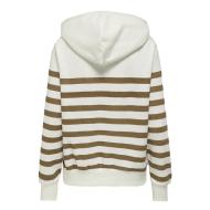 Sweat Blanc/Camel Femme Only Audrey vue 2