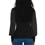 T-Shirt Manches Longues Noir Femme Only Jasmine vue 2