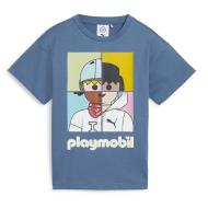 T-Shirt Bleu Garçon Puma X Playmobil pas cher
