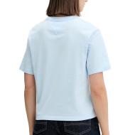 T-Shirt Bleu Femme Tommy Hilfiger Badge1 vue 2
