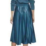 Jupe Plissée Bleu Femme Vila Nitban vue 2