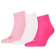 x3 Chaussettes Rose Femme Puma Quarter pas cher