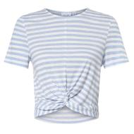 T-shirt Bleu/Blanc à Rayures Femme Vila Vimooney