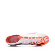 Chaussures de football Blanches/Oranges Homme Puma Ultra 5 Match vue 4