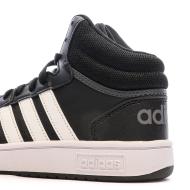 Baskets Noir Garçon Adidas Hoops 3.0 Mid vue 7