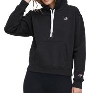 Sweat à Capuche Noir Femme Champion 114466