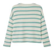 Girl's Name It Follina Beige/Green Stripes Sweater Photo of the Espace des Marques %store% store - view of %key%