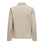 Blazer Beige Femme LinJDY Linen vue 2