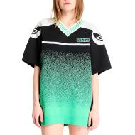 Maillot de Basketball Vert/Noir Femme Adidas pas cher