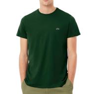 T-Shirt Vert Foncé Homme Lacoste Pima