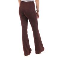 Pantalon Fluide Bordeaux Femme Only Flared vue 2