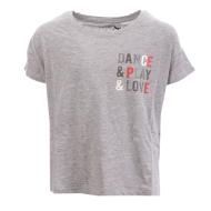 T-shirt Gris Fille Teddy Smith Funny pas cher