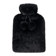 Bouillotte Fourrure Noire Femme Stella Green Cosy
