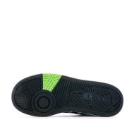 Baskets Blanc/Noir Enfant Adidas Hoops 3.0 K vue 5