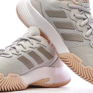 Baskets Grises/Roses Femme Adidas Gamecourt 2 vue 7