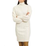 Robe en maille Écru Femme Vila BECKS pas cher