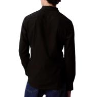 Chemise Noir Homme Calvin Klein Jeans Tech Stretch Slim vue 2