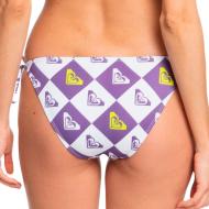 Bas de Bikini Violet/Blanc à carreaux Femme Roxy Kelia vue 2