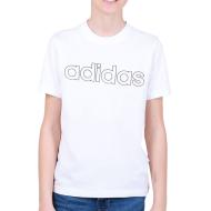 T-shirt Blanc Garçon Adidas Lin pas cher