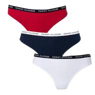x3 Strings Rouge/Blanche Femme Tommy Hilfiger UW0UW02829 pas cher
