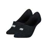 x2 Paires de Chaussettes Noires Femme Puma Footie01 pas cher